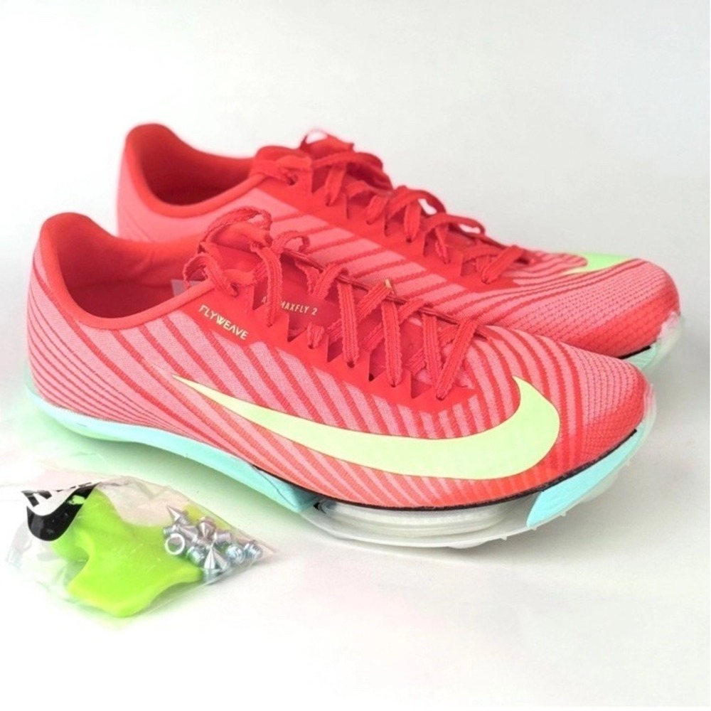 Nike Air Zoom Max Fly 2 Men's 9 Track & Field Spikes Bright Crimson FD8395-600